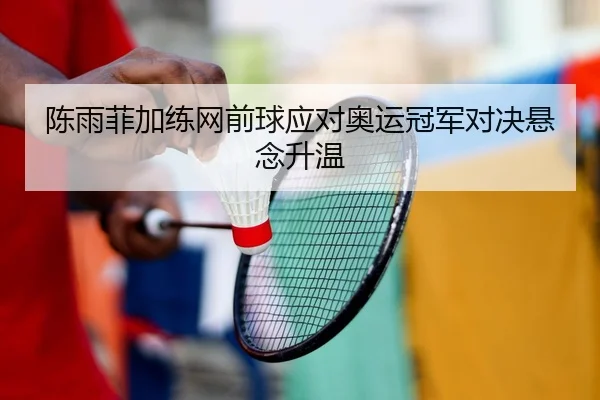 陈雨菲加练网前球应对奥运冠军对决悬念升温